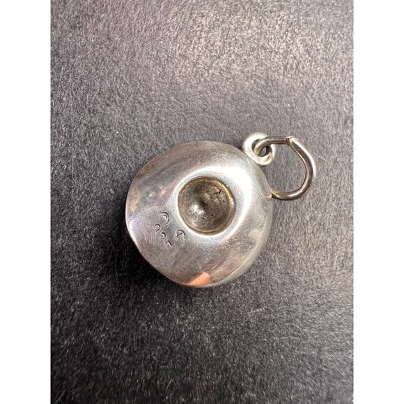 Vintage Sterling Silver Sombrero Hat Pendant Charm - Picture 5 of 8